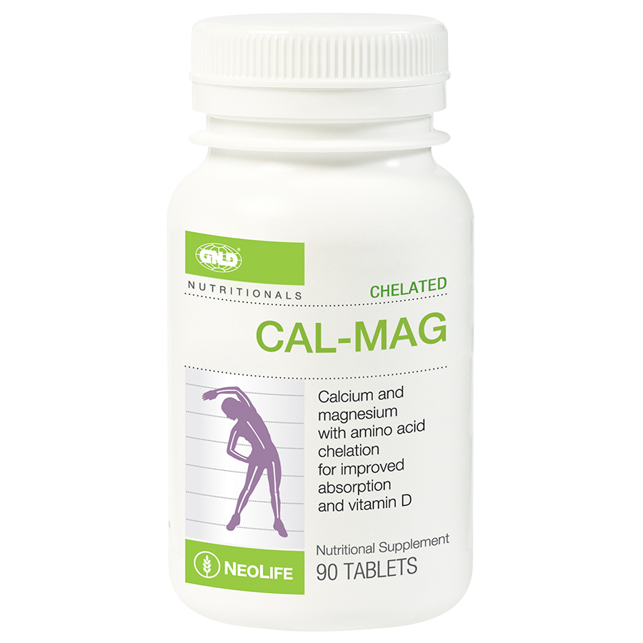 Neolife Chelated Cal-Mag with 500 IU Vitamin D3 - 90 Tablets (Single)